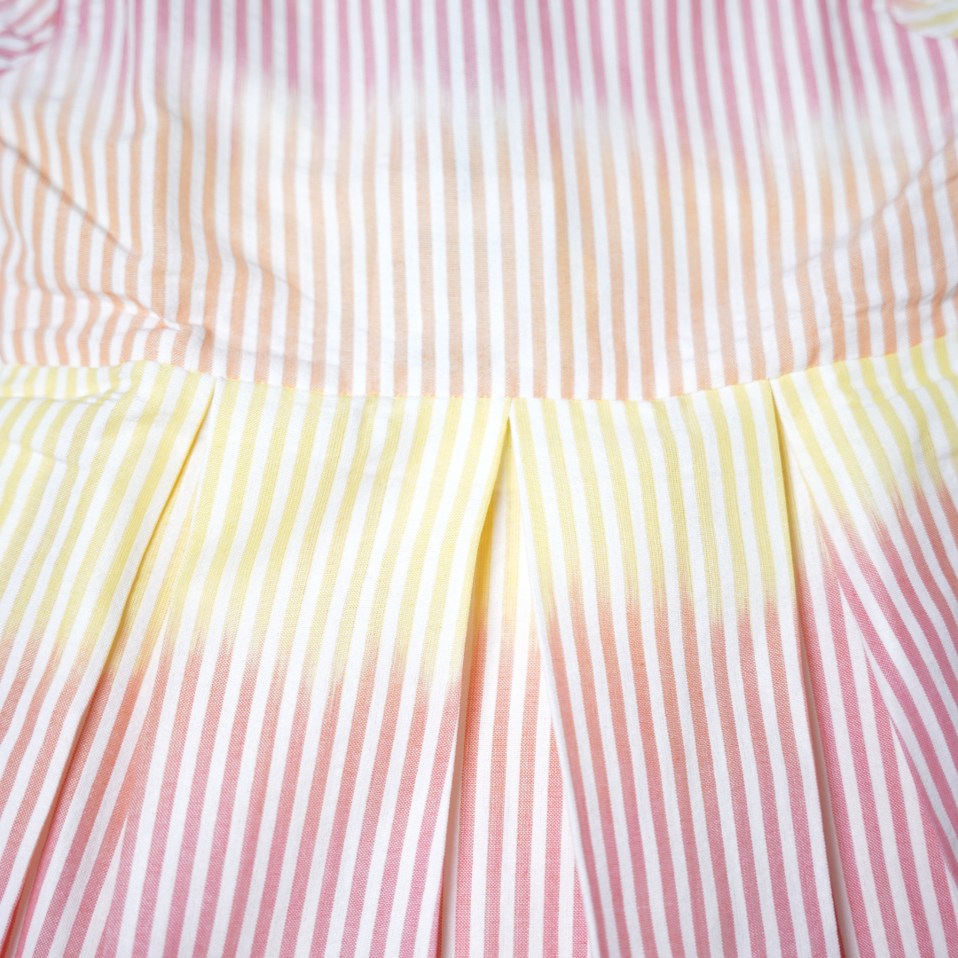 Girls Striped Cotton Frock