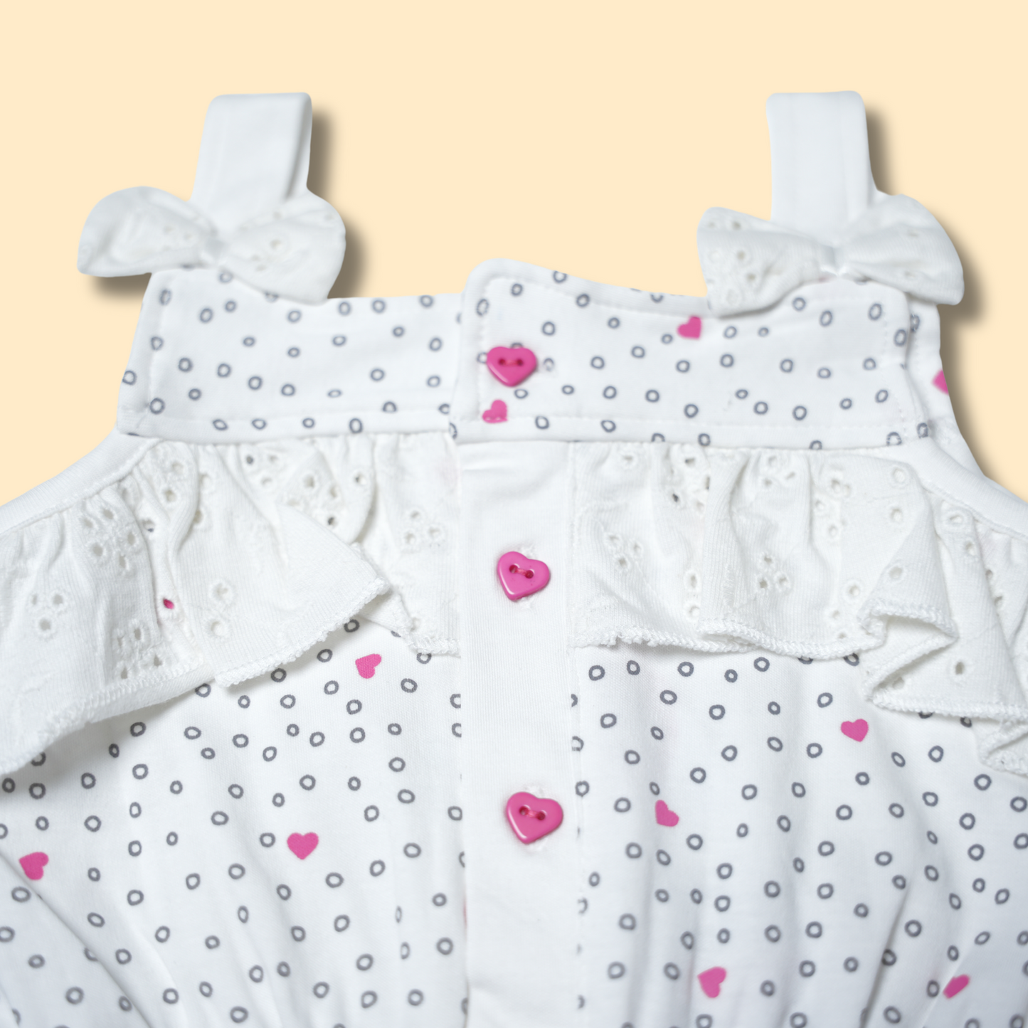 Girls Delicate White Jumpsuit