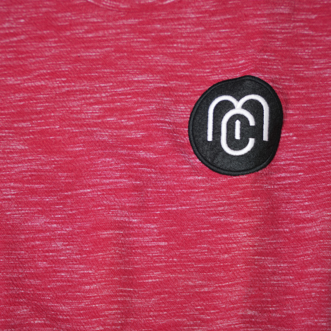 Cozy Red Textured T-shirt