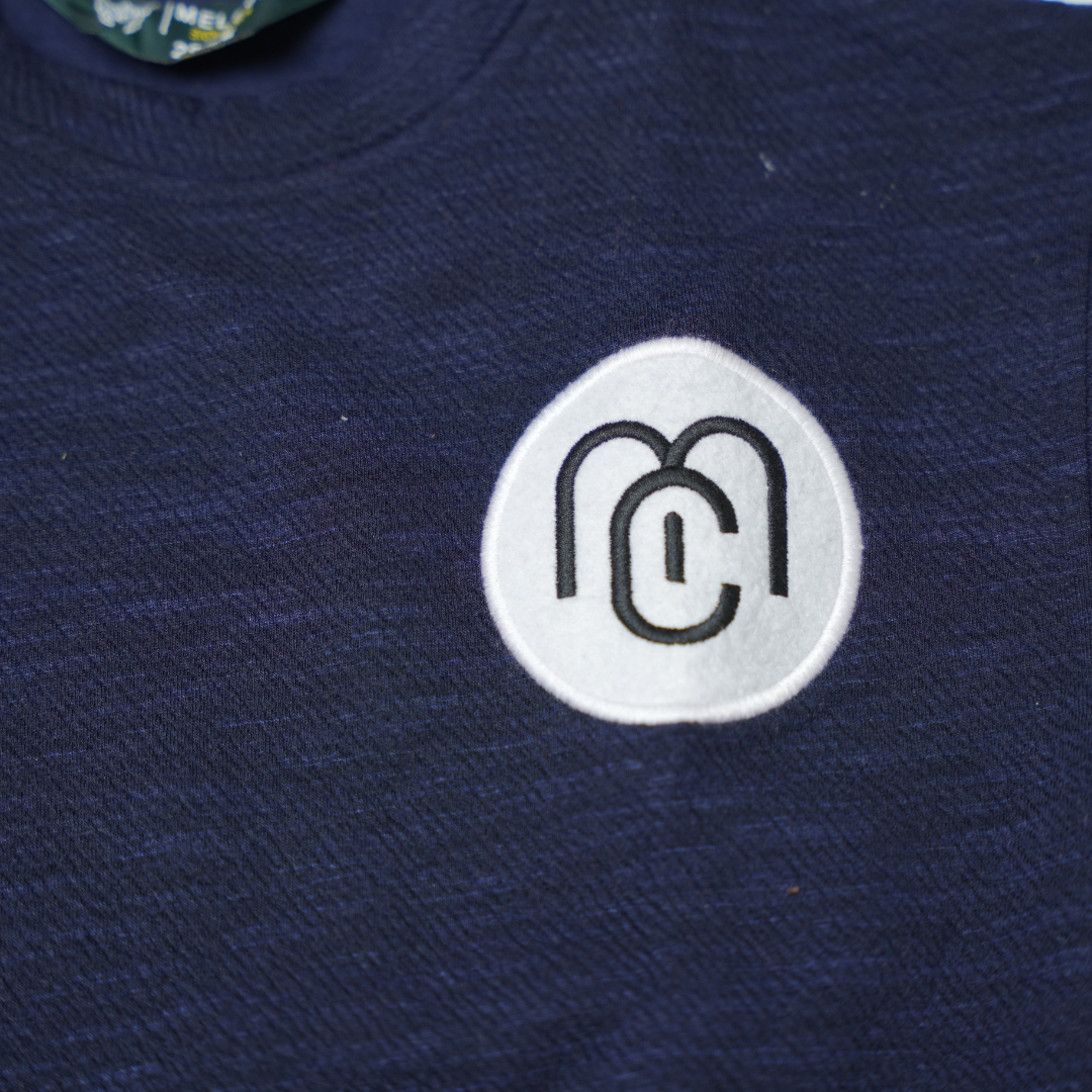 Boys Classic Navy Textured T-shirt