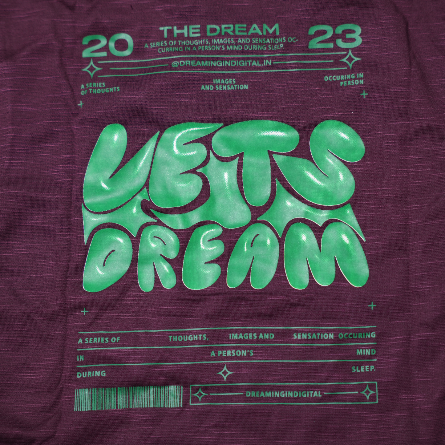 Rich Burgundy Textured T-shirt