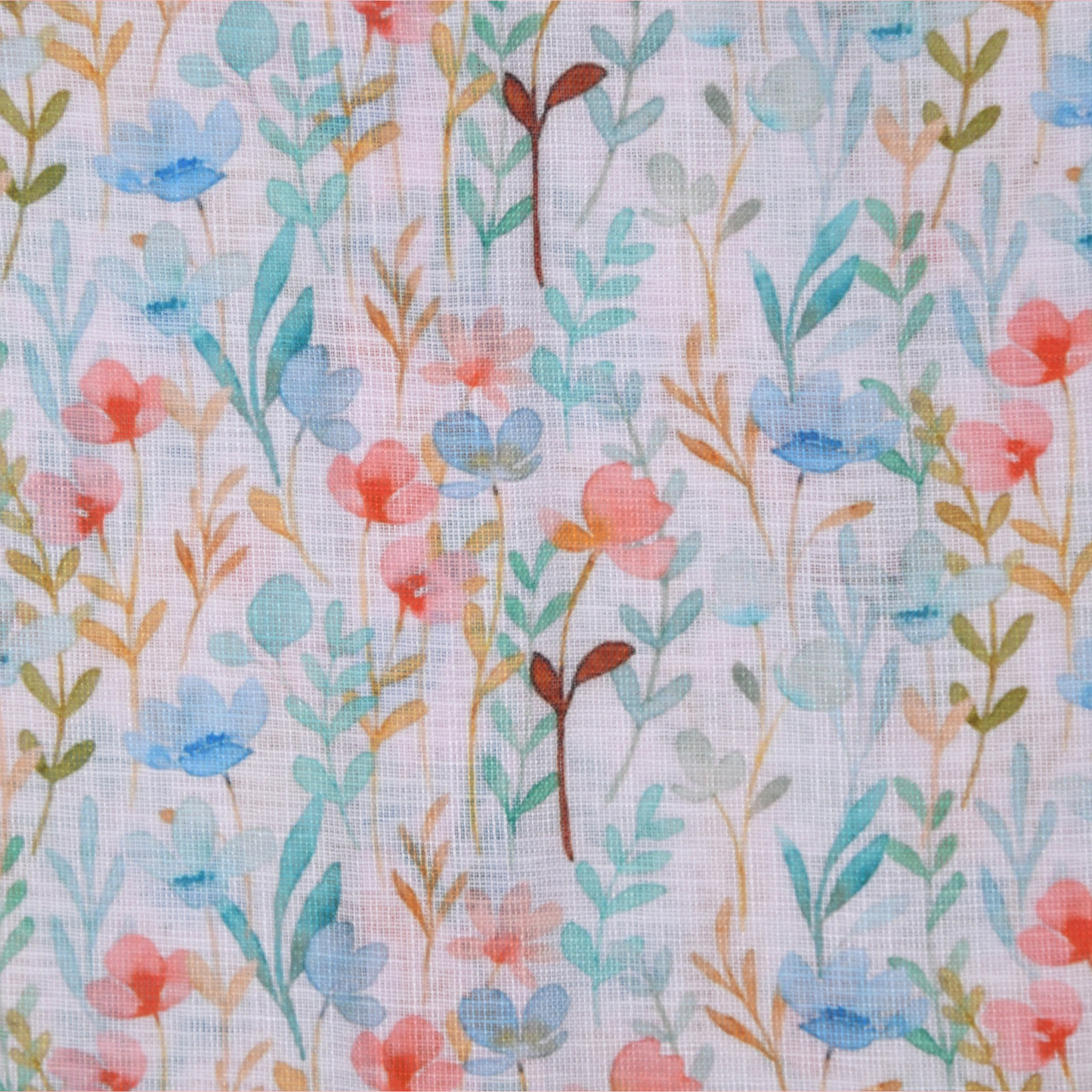 Boys Slim Fit Floral Printed Full Sleeve White Casual Shirt