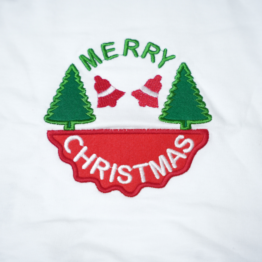 Festive White Sweatshirt