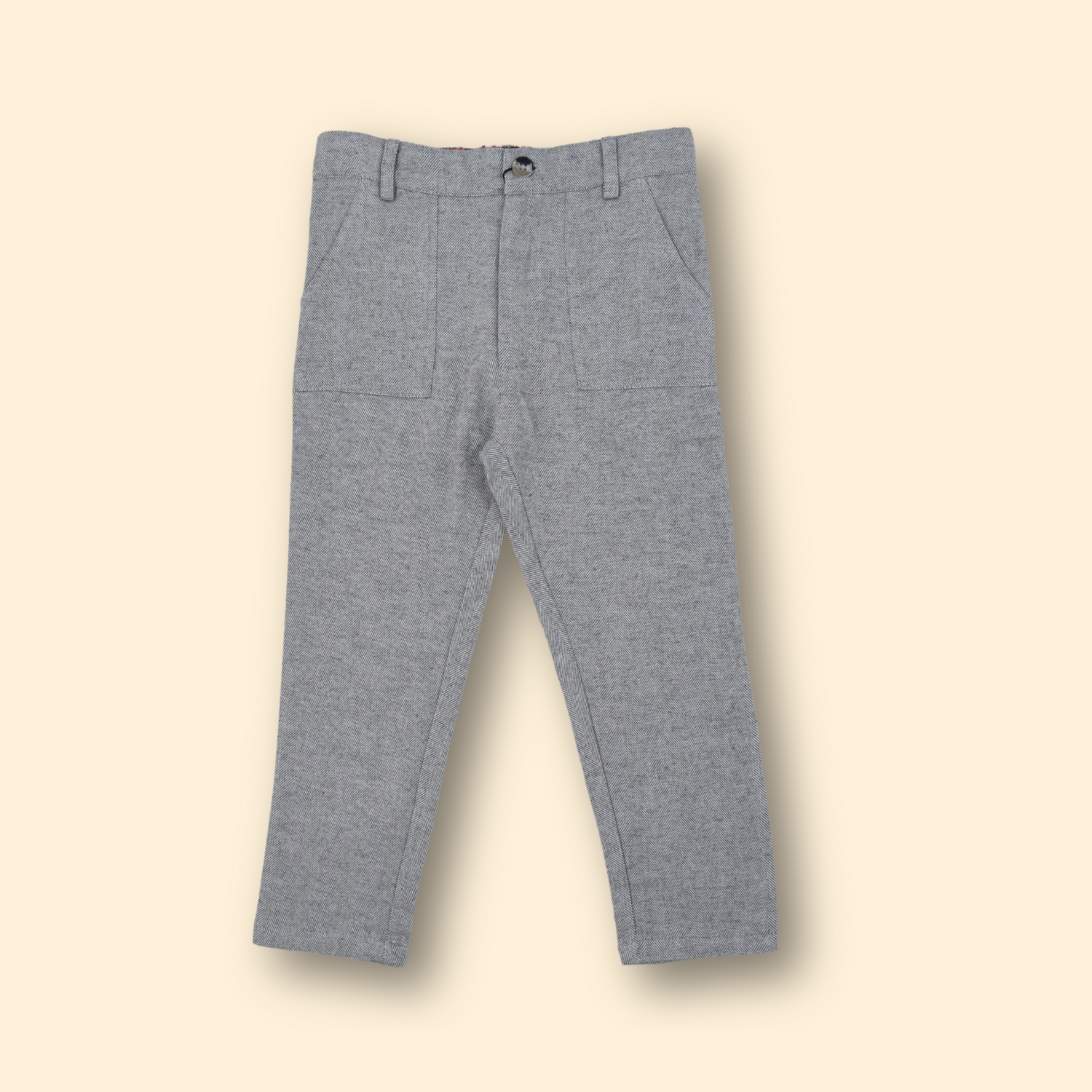 Boys Slim Fit Ash Pants