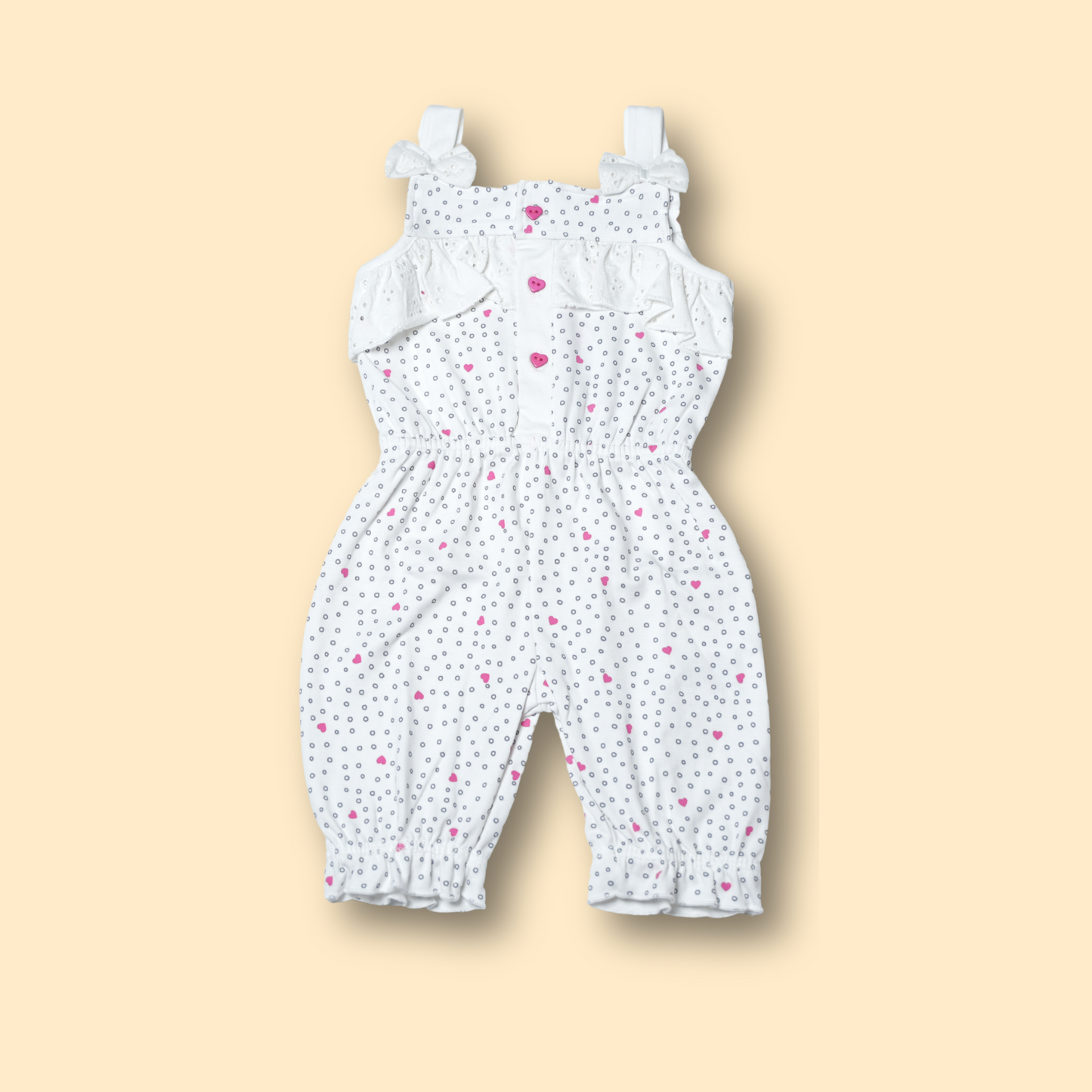 Girls Delicate White Jumpsuit