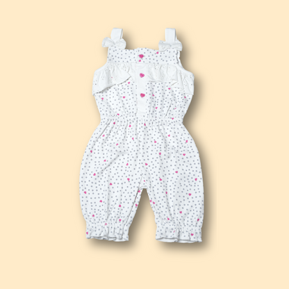 Girls Delicate White Jumpsuit