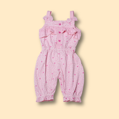 Girls Sweet Pink Jumpsuit