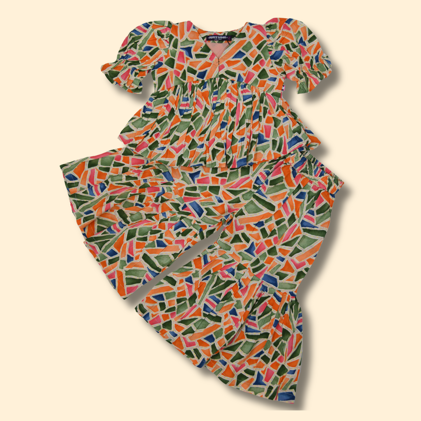 Girls Ethnic Top and Pant Set