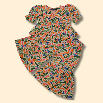 Girls Ethnic Top and Pant Set