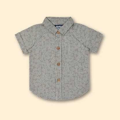 Boys Cotton Full Sleeves Dungarees  set Shirt Pant With Suspender