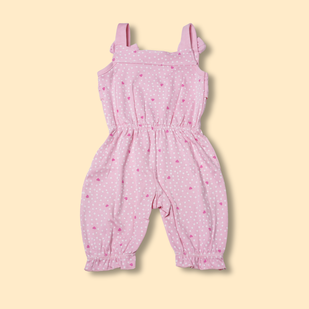 Girls Sweet Pink Jumpsuit