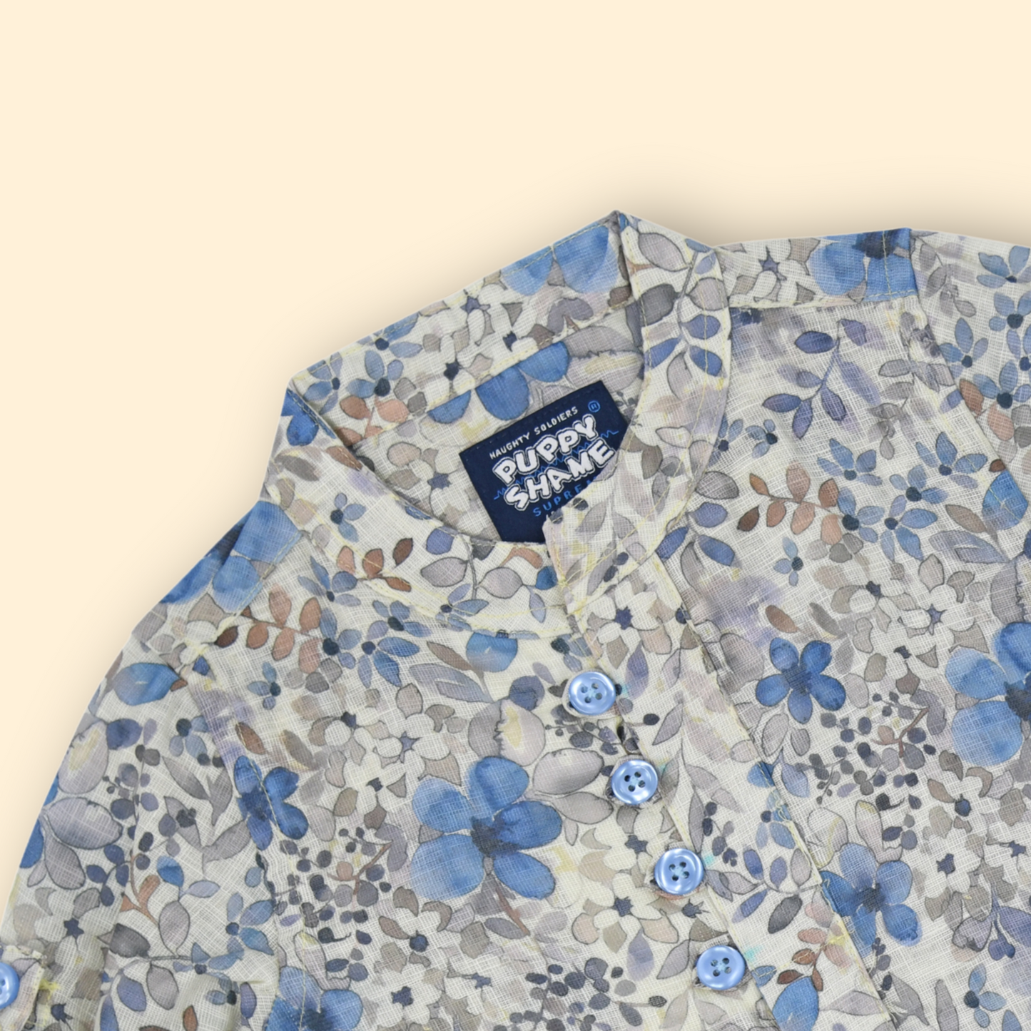 Boys Slim Fit Floral Printed Casual Full Sleeve Shirt