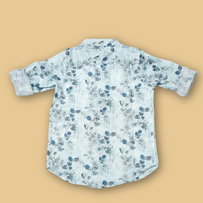 Boys Slim Fit Printed Full Sleeve Casual Shirt