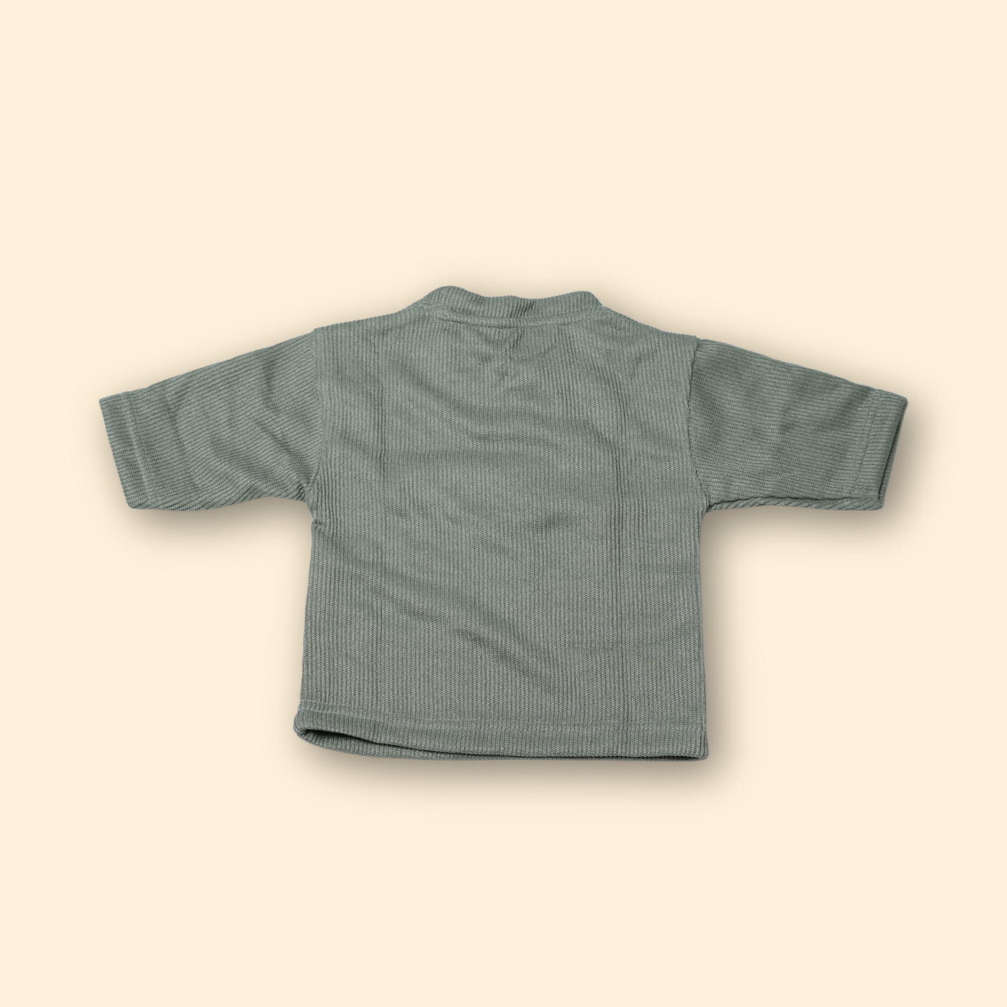 Sage Green Textured T-shirt