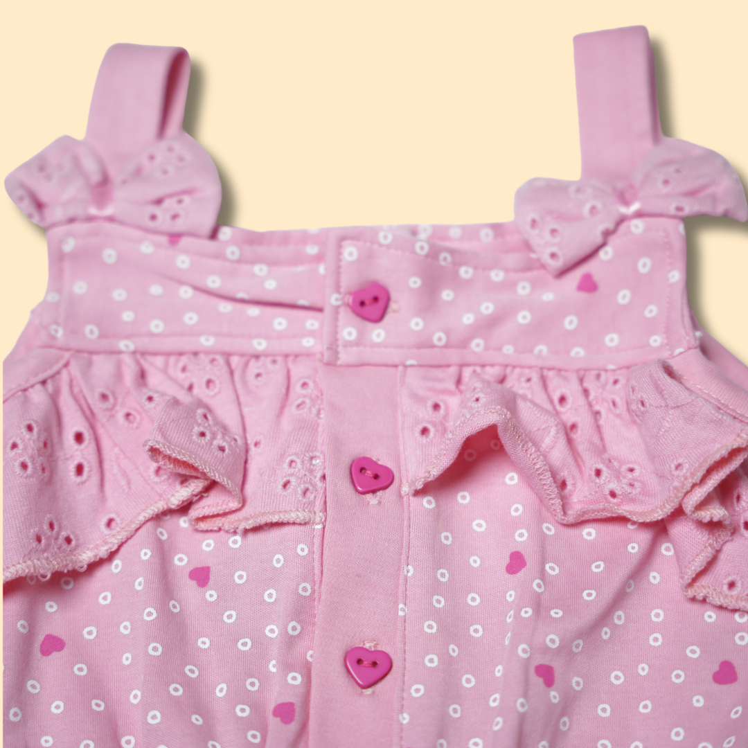 Girls Sweet Pink Jumpsuit