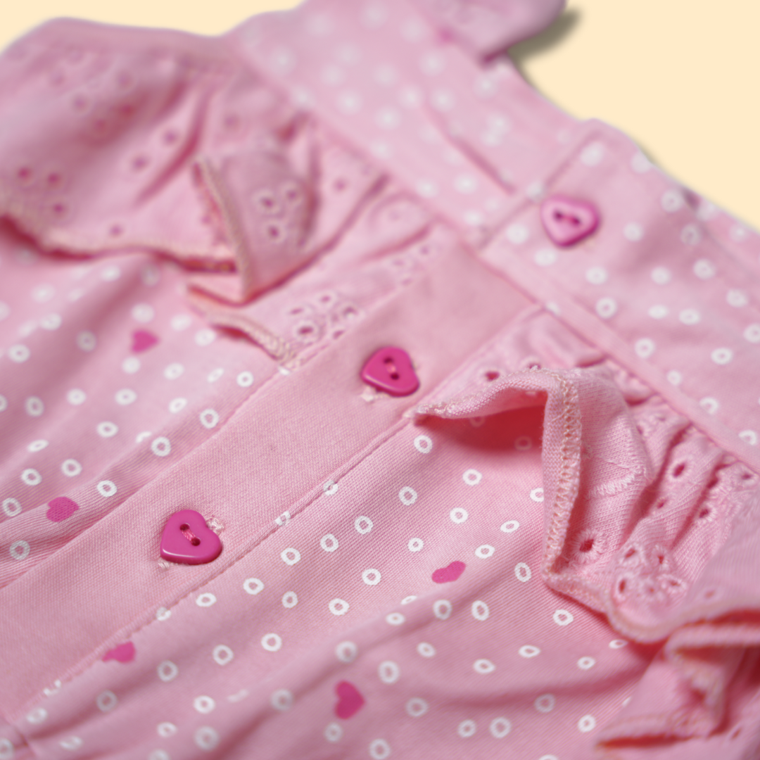 Girls Sweet Pink Jumpsuit