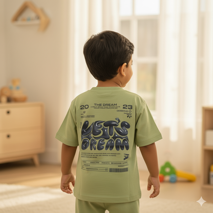 Fresh Lime Green Textured T-shirt