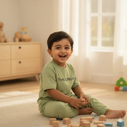 Fresh Lime Green Textured T-shirt