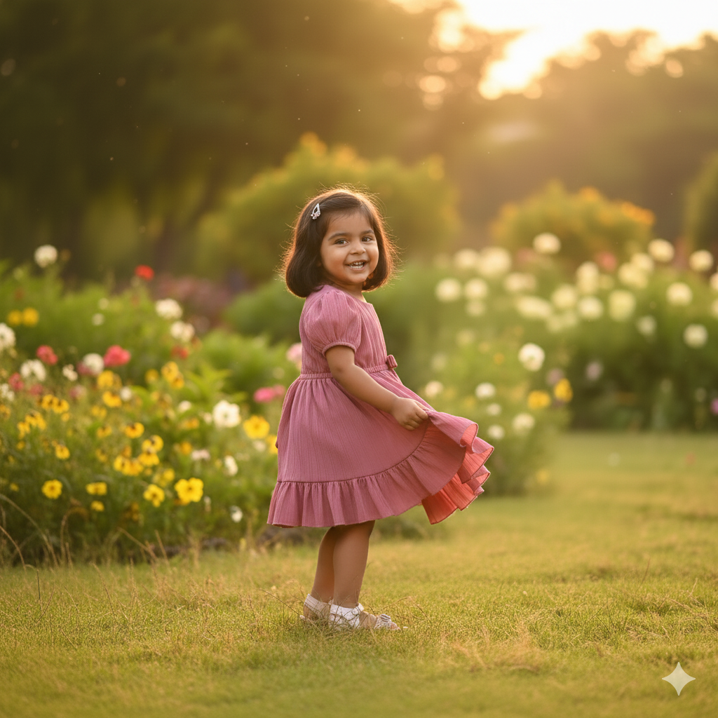 Girls Frock Stylish Layered Frock