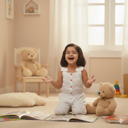 Girls Delicate White Jumpsuit