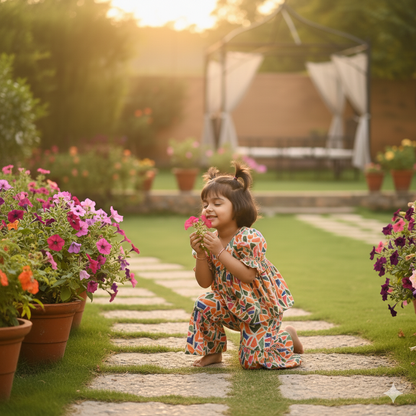 Girls Ethnic Top and Pant Set