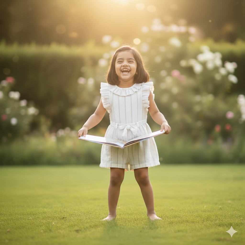 Delicate White Textured Romper with Ruffle Collar