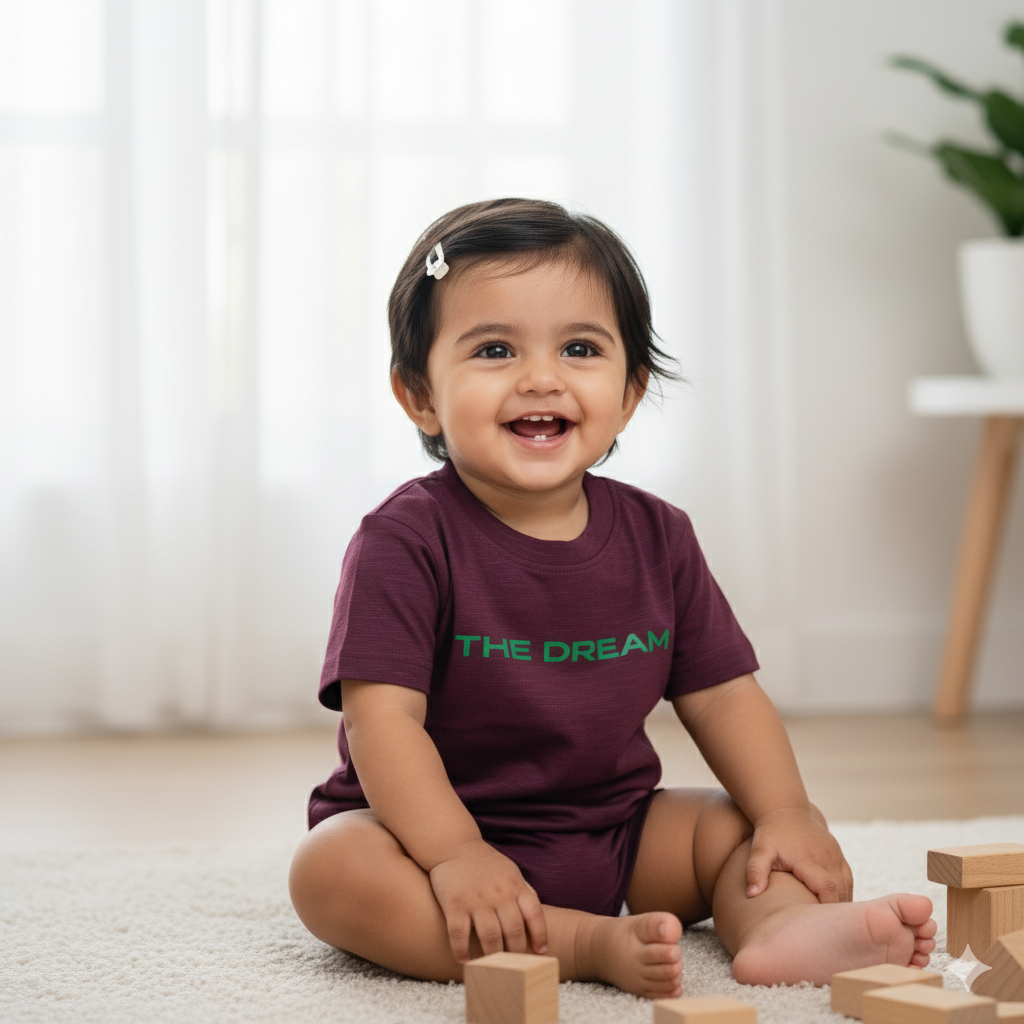 Rich Burgundy Textured T-shirt