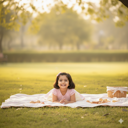 Girls Striped Cotton Frock