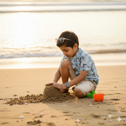 Boys Slim Fit Printed Casual Shirt