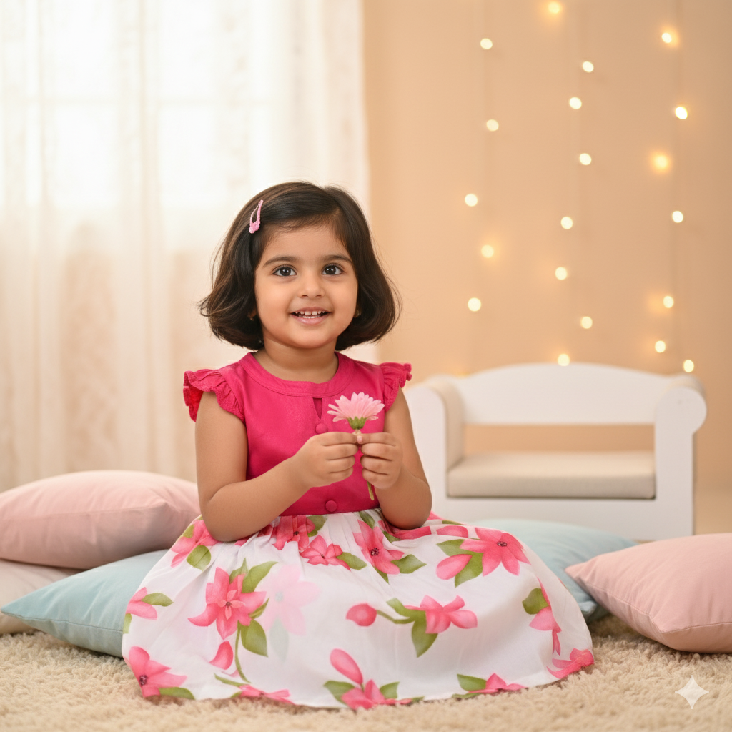 Girls Floral Frock