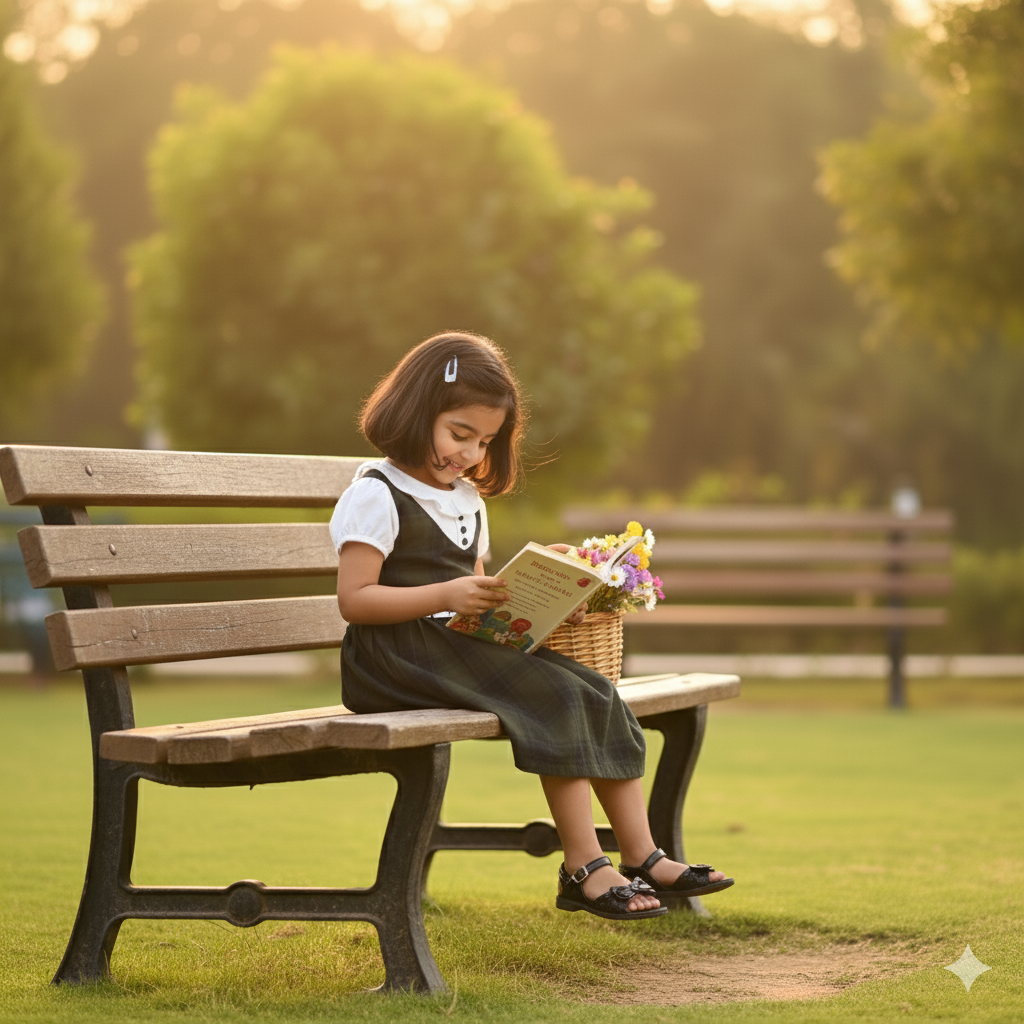 Girls Classic Forest Green Pinafore Frock