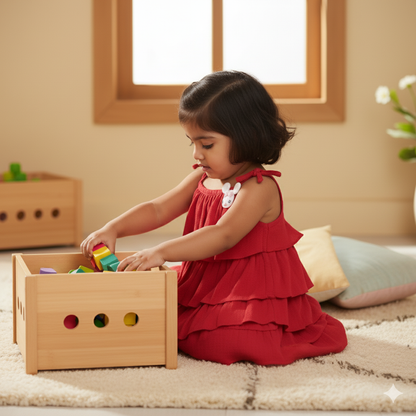 Elegant Red Tiered Ruffle Dress