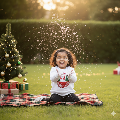 Festive White Sweatshirt