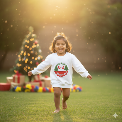 Festive White Sweatshirt