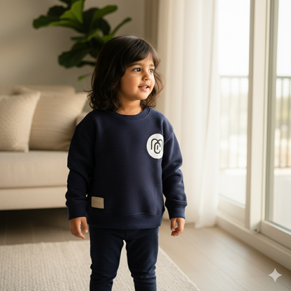 Boys Classic Navy Textured T-shirt