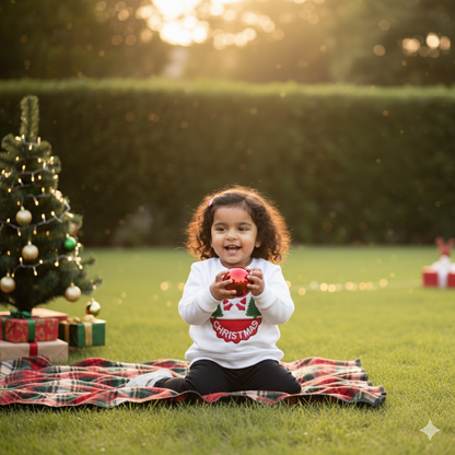 Festive White Sweatshirt