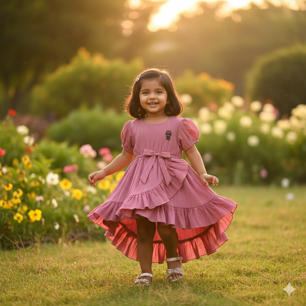 Girls Frock Stylish Layered Frock